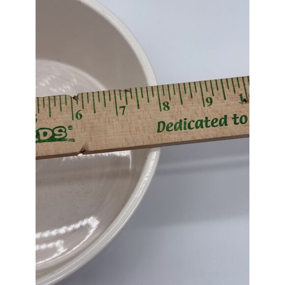 Rae Dunn 8" x 3-1/2" Heavy Thick "TOP DOG" ceramic pet bowl - Picture 5 of 6